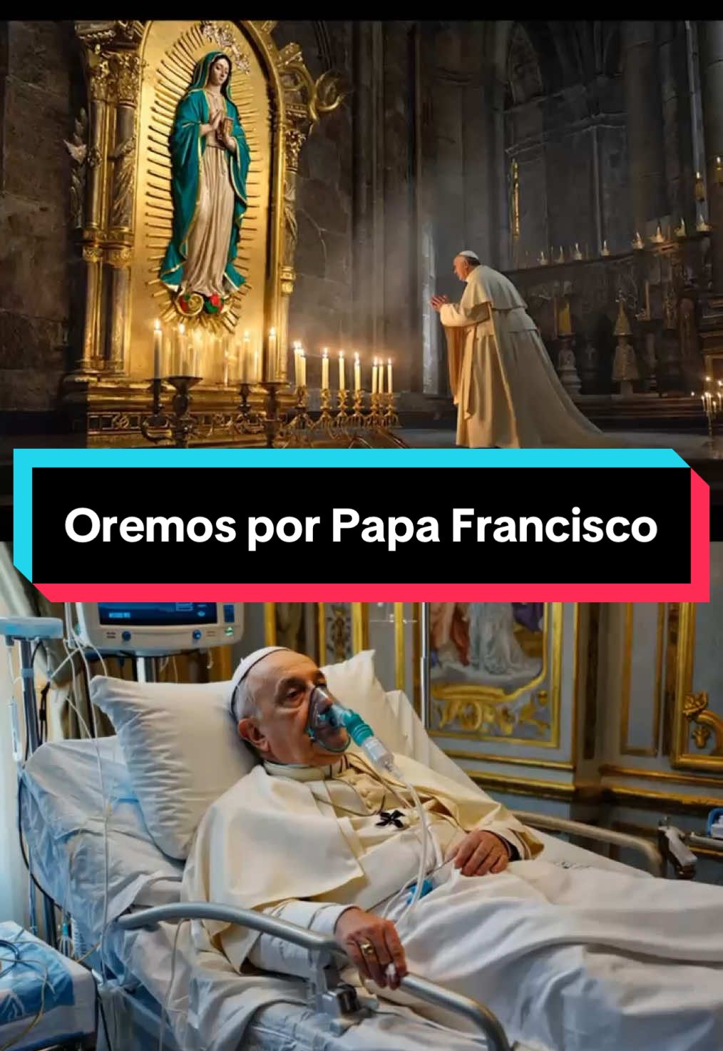 Oremos por el Papa Feancisco que se encuentra grave, Virgen de Guadalupe te pedimos por la salud del Papa #papa #papafrancisco #popefrancis #papafeancesco #papefranjeal #papefrançois #vaticano 