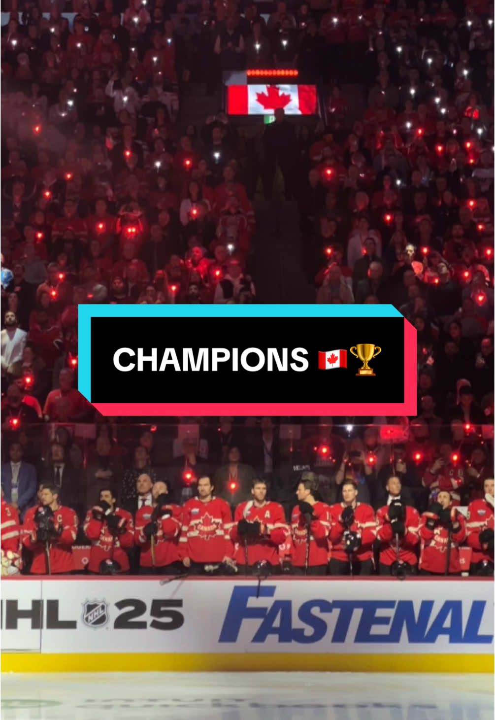 CHAMPIONS 🇨🇦 O CANADA #hockey #canada #hockeycanada #4nationsfaceoff 