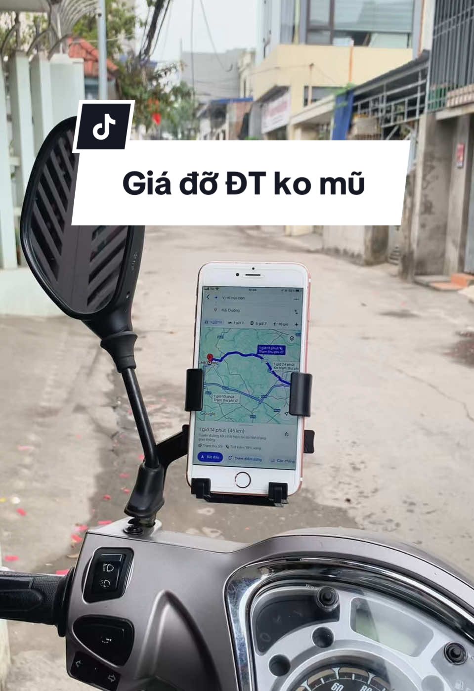 Giá đỡ  điện thoại không mũ, kẹp đầu xe máy dưới 50 cành #phungquan #thoitrangnam #phukien #kepdienthoai #kepdienthoaixemay #xuhuong #viral #trending 