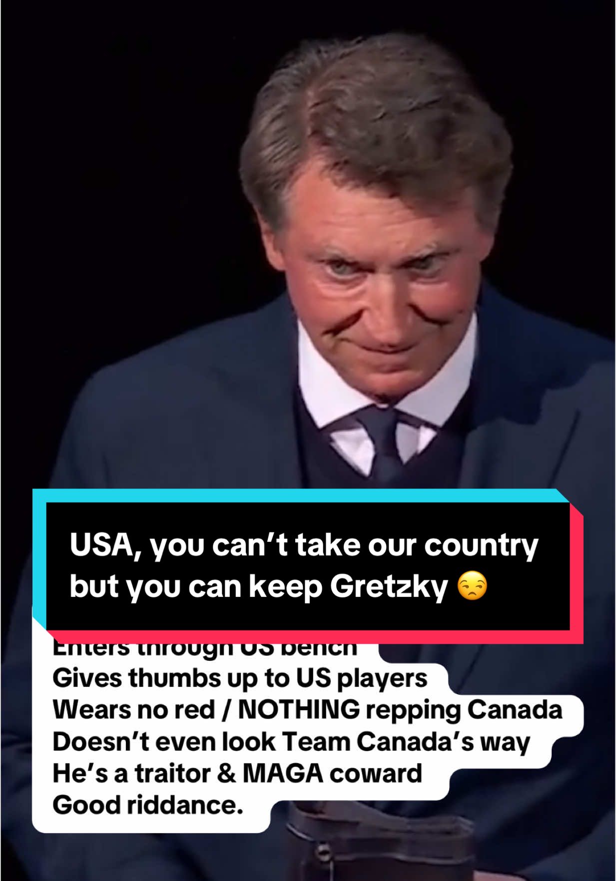 Congrats Team Canada! 🇨🇦 (And good on the US honourary captain - he did it right.) #canada #4nations #hockey #teamcanada #gretzky