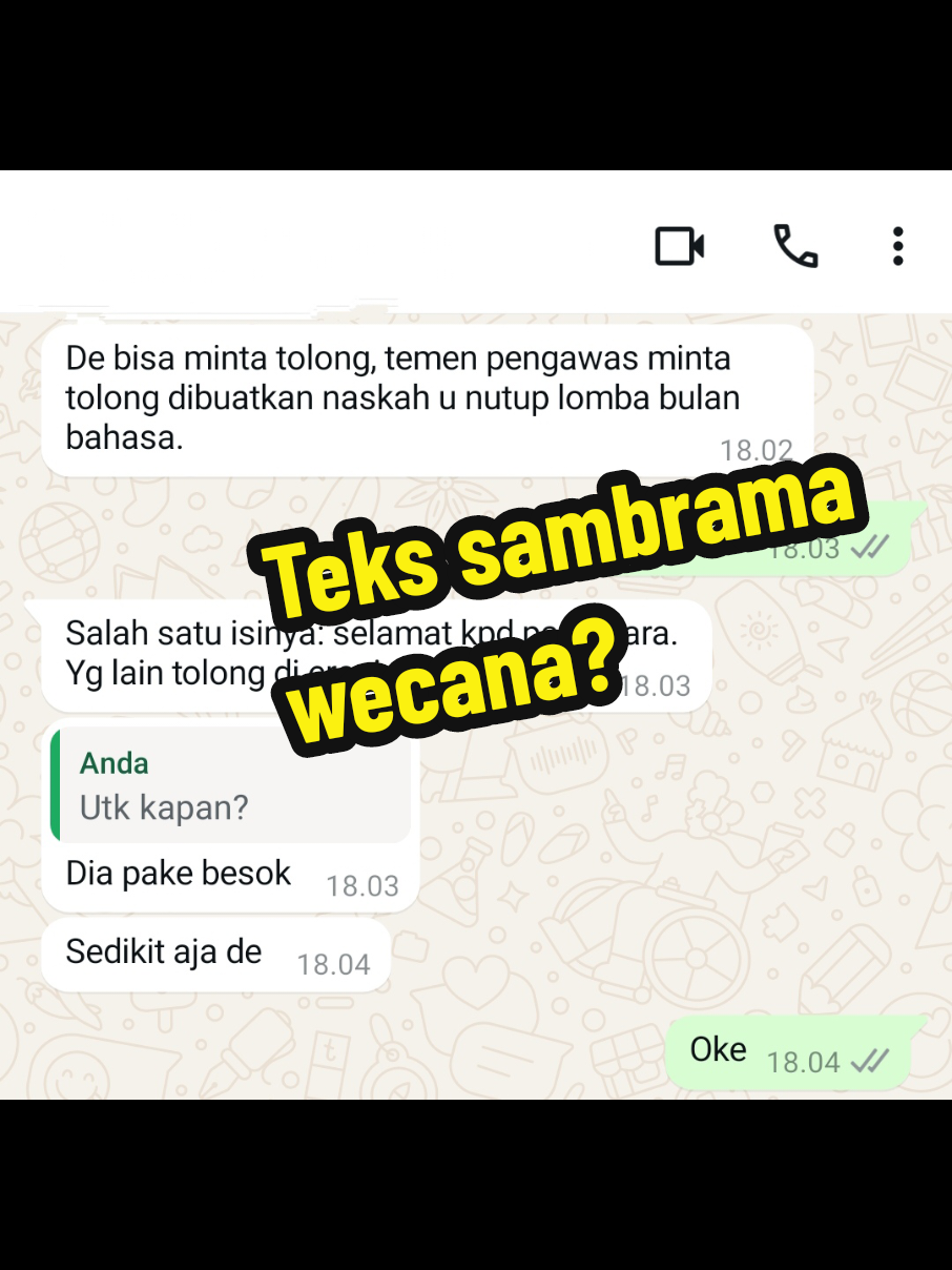 Teks sambrama wecana atau sambutan singkat. Gas malajah! #sambutan #sambramawacana #sambutanbahasabali #bulanbahasabali #bulanbasabali #basabali 