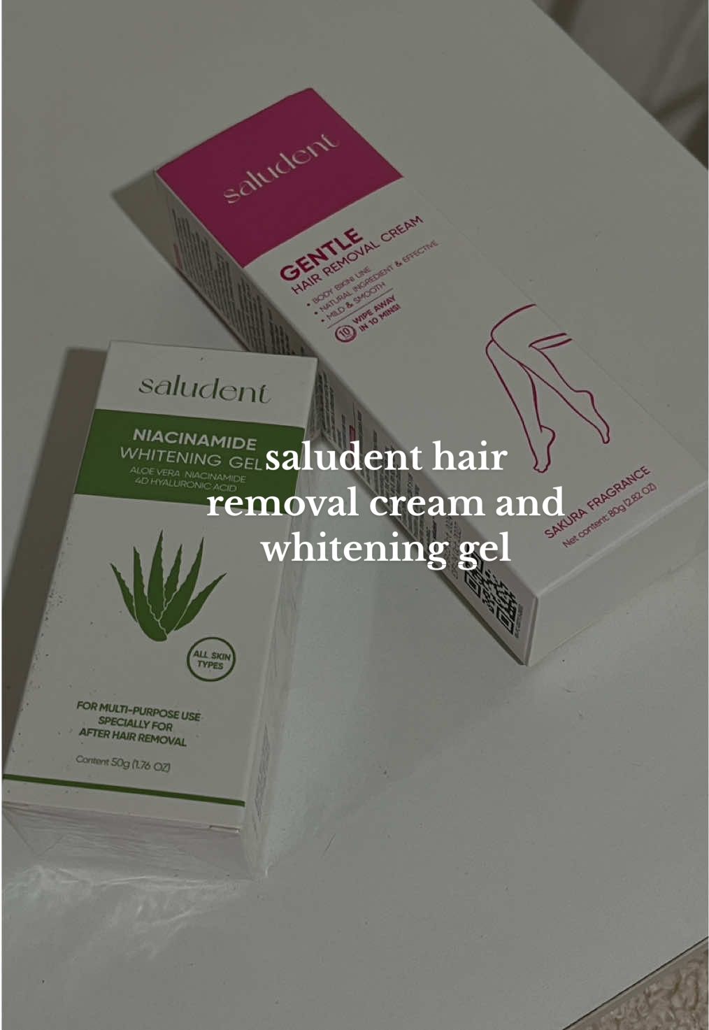 no more shave at sugat na sa kili kili😍Thanks to Saludent Hair Removal Cream and whitening gel🫶 @Nykaa Beauty #hairremoval #saludent #saludenthairremovalcream #whiteningcream 