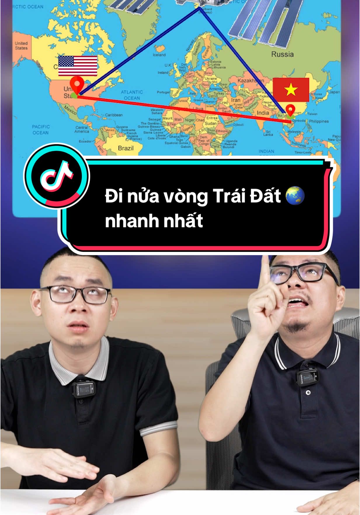 Đi nửa vòng Trái Đất nhanh nhất #duongdereview #LearnOnTikTok #mcv 