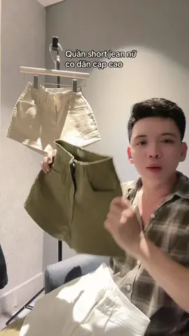 Quần short jean nữ co dãn lên phom xinh cạp cao nhiều màu đẹp #quanaonuxinh #TikTokFashion #quanaonu #nhatran #quanduinu #thoitrang #quanjeannu 