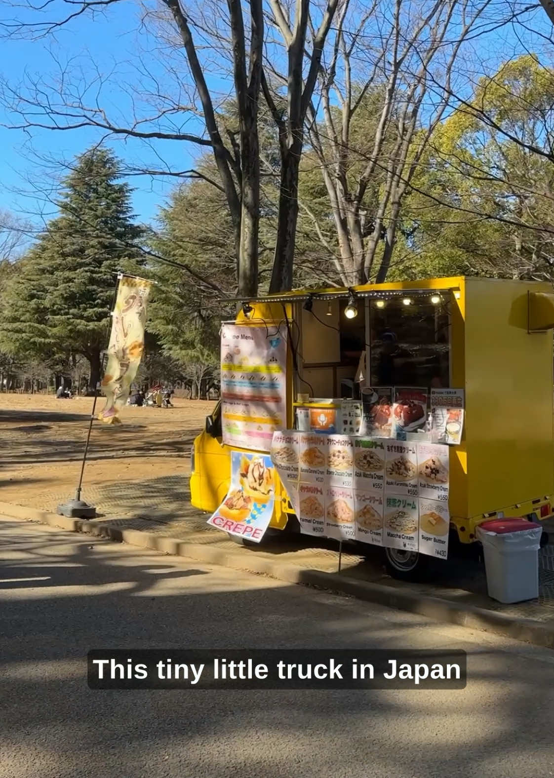 The cutest food truck in Japan serves sweet treats! #japanlife #japan #fyp #japanesefood #foodjapan 