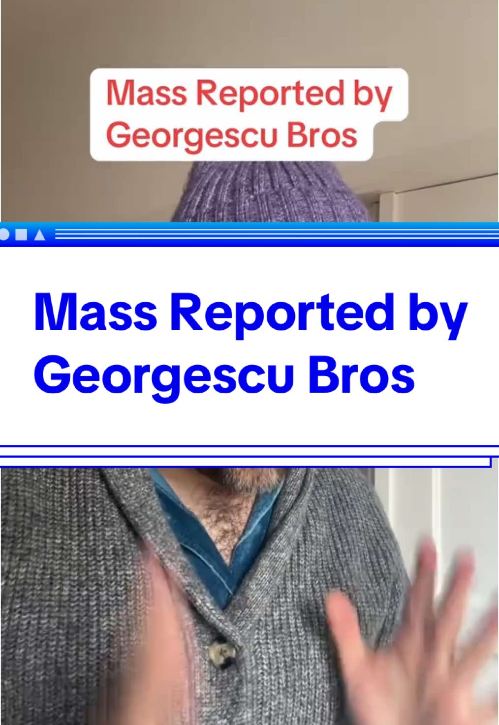 Mass Reported by Georgescu Bros #politics 