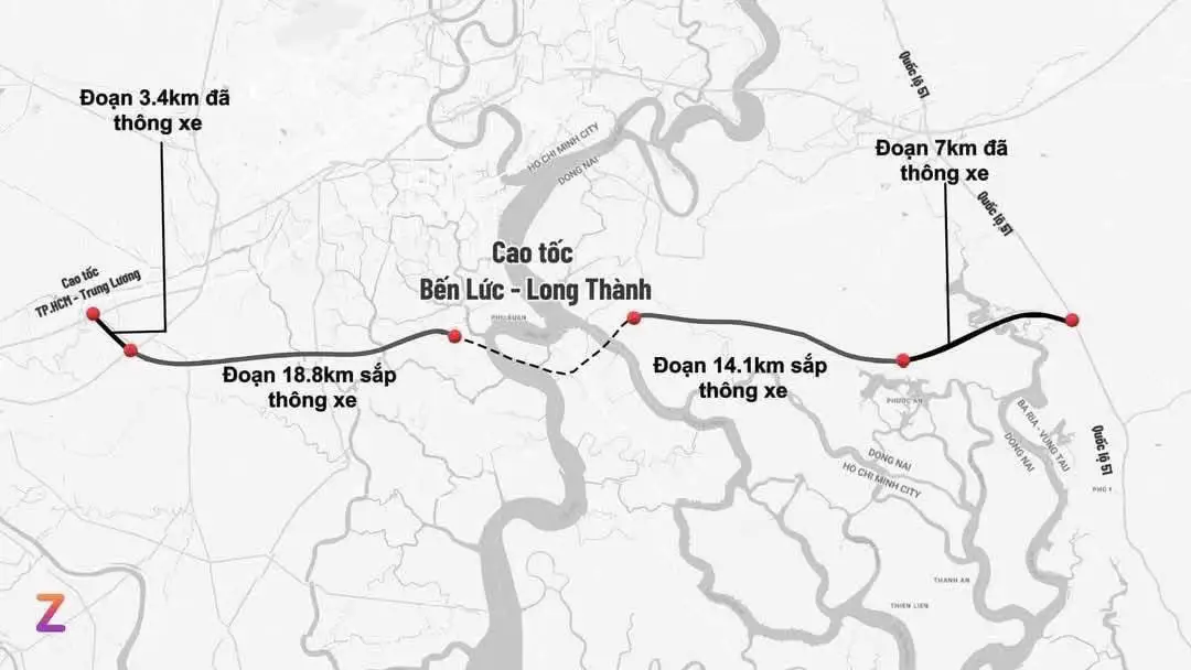 ⛳️ Hai đoạn cao tốc Bến Lức Long Thành sẽ thông xe 30/04 năm nay nối liền cao tốc HCM-Trung Lương và Quốc Lộ 51 rút ngắn thời gian di chuyển trục Đông Tây. Thị trường và khách hàng bất động sản sẽ thêm nguồn cung và sôi động. ⛳️ Gần 20 km đoạn phía Tây của cao tốc Bến Lức - Long Thành đã hoàn thiện, dự kiến thông xe vào dịp 30/4, rút ngắn thời gian di chuyển từ cửa ngõ phía Tây đến khu Nam và trung tâm TP.HCM. ⛳️ Bên cạnh đó, đoạn phía đông dài 14,1 km (từ Km35+900 đến Km50+530) qua địa phận tỉnh Đồng Nai cũng dự kiến hoàn thành thi công trước ngày 30/4.