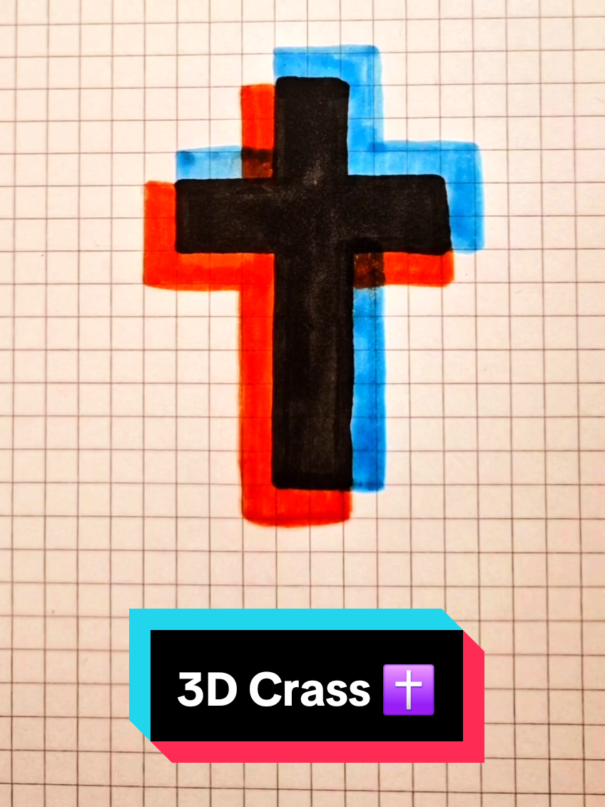 3D Illusion Cross ✝️ #cross  #tiktoknews #magic #3dillusion #3ddrawing #amazing #fypp #crazy #videoviral #viraltiktokvideo #trendingvideo #tutorial #familia #foryuopage #recomendation 