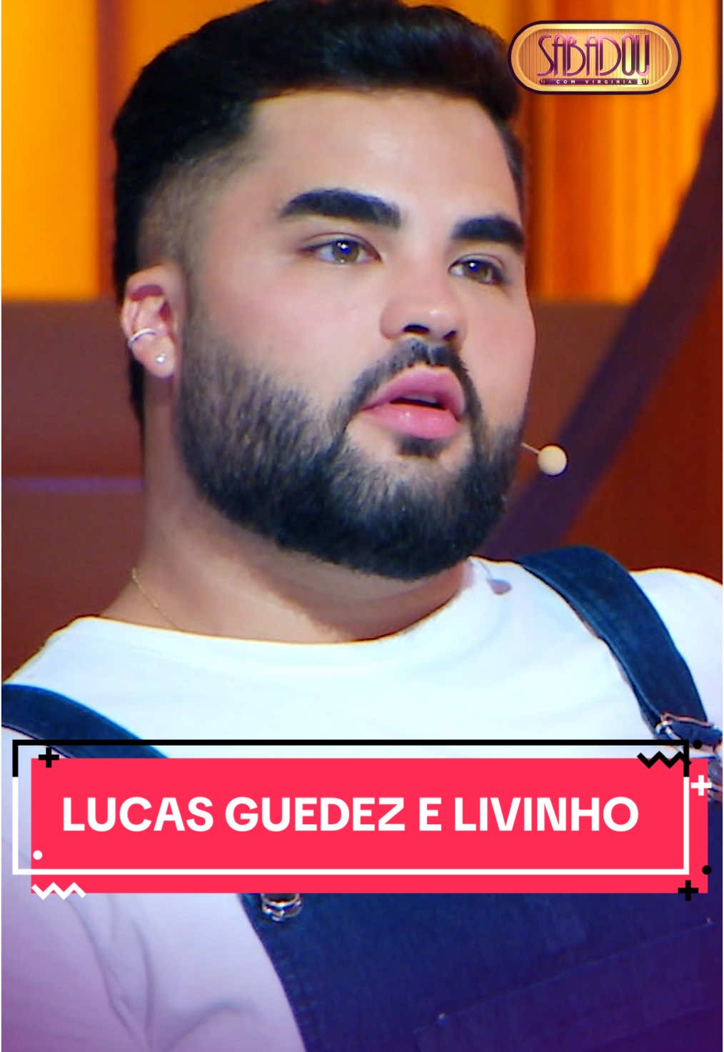 Alguém precisa parar o Lucas Guedez ⚠️ #sbt #sabadoucomvirginia #virginia #livinho #mclivinho #lucasguedez