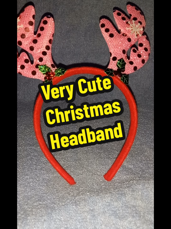 Very Cute Christmas Headband‼️ Click the yellow basket to order 💛  #fyp #legitaffiliate #affiliatemarketing #headband #christmasheadband 