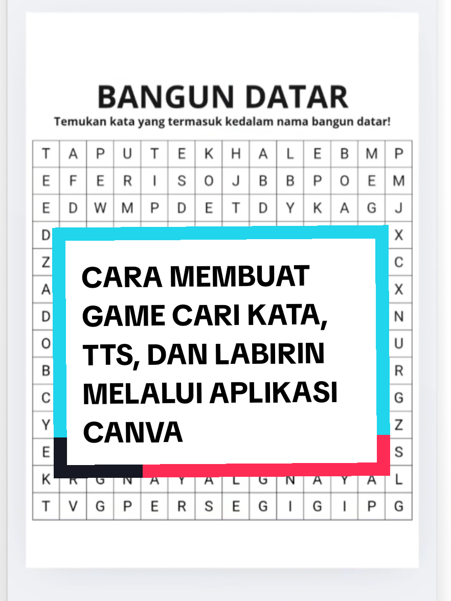 Membuat Game Interaktif dicanva #education #canva #canvaforeducation #gameinteraktif #carikata #tekatekisilang #labirin #gameedukasi 