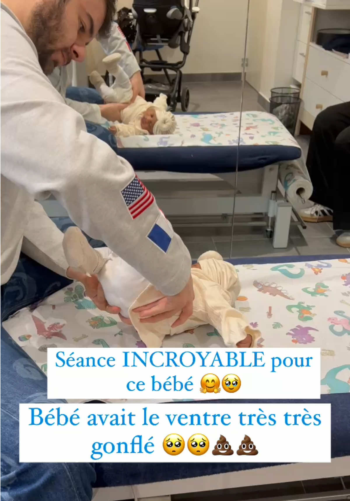 Séance incroyable  💫 d’un petit bébé qui souffrait de ballonnement 🥺💨  Bébé s’est bien lâché pendant la séance 💩 💨  Maman a été très satisfaite de la séance🥰🥰 #yaicheosteo #baby #fart #colic #pets 