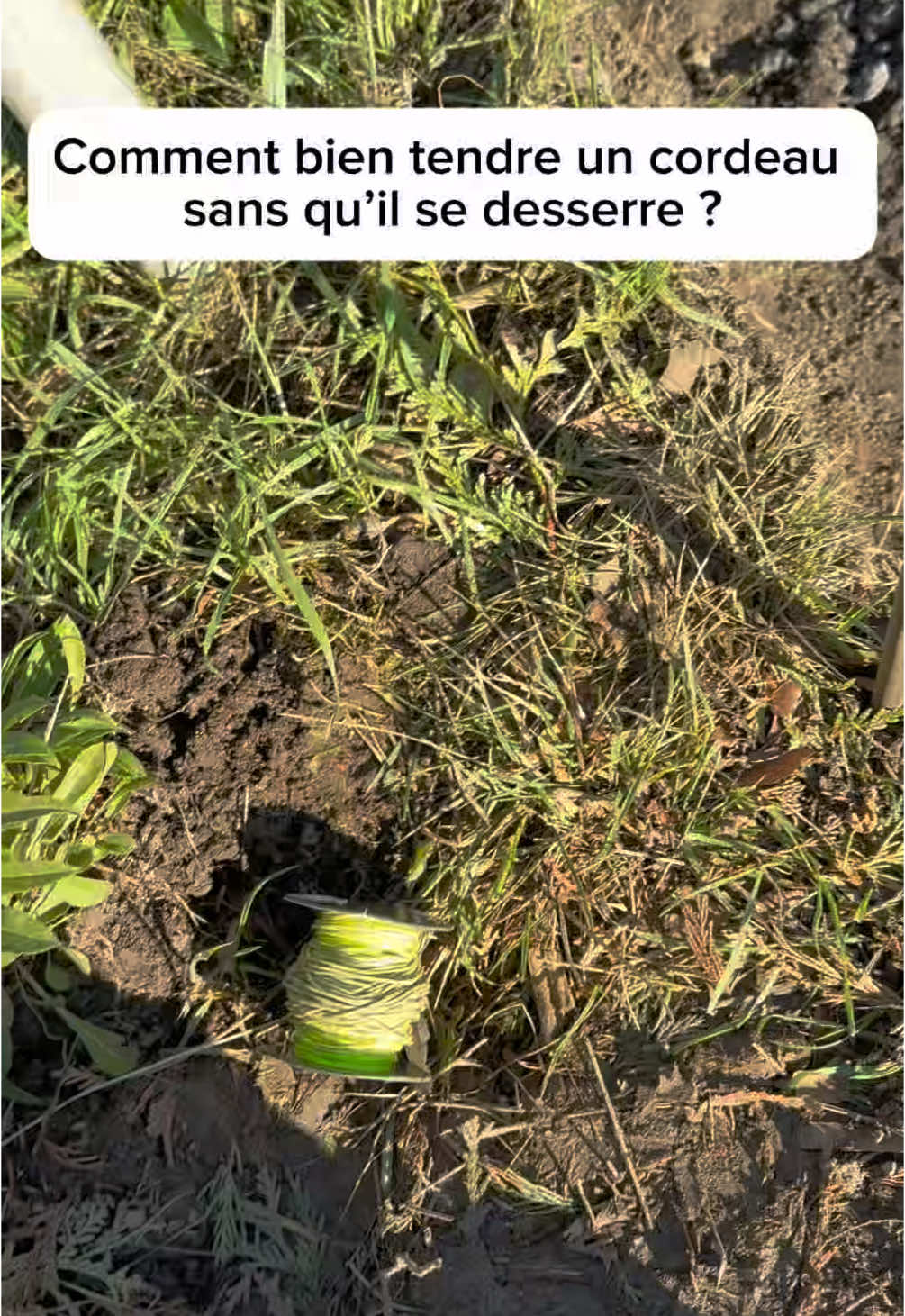 Tu fais comment toi ? #astuce #jardin #cordeau #chantier #btp #work 