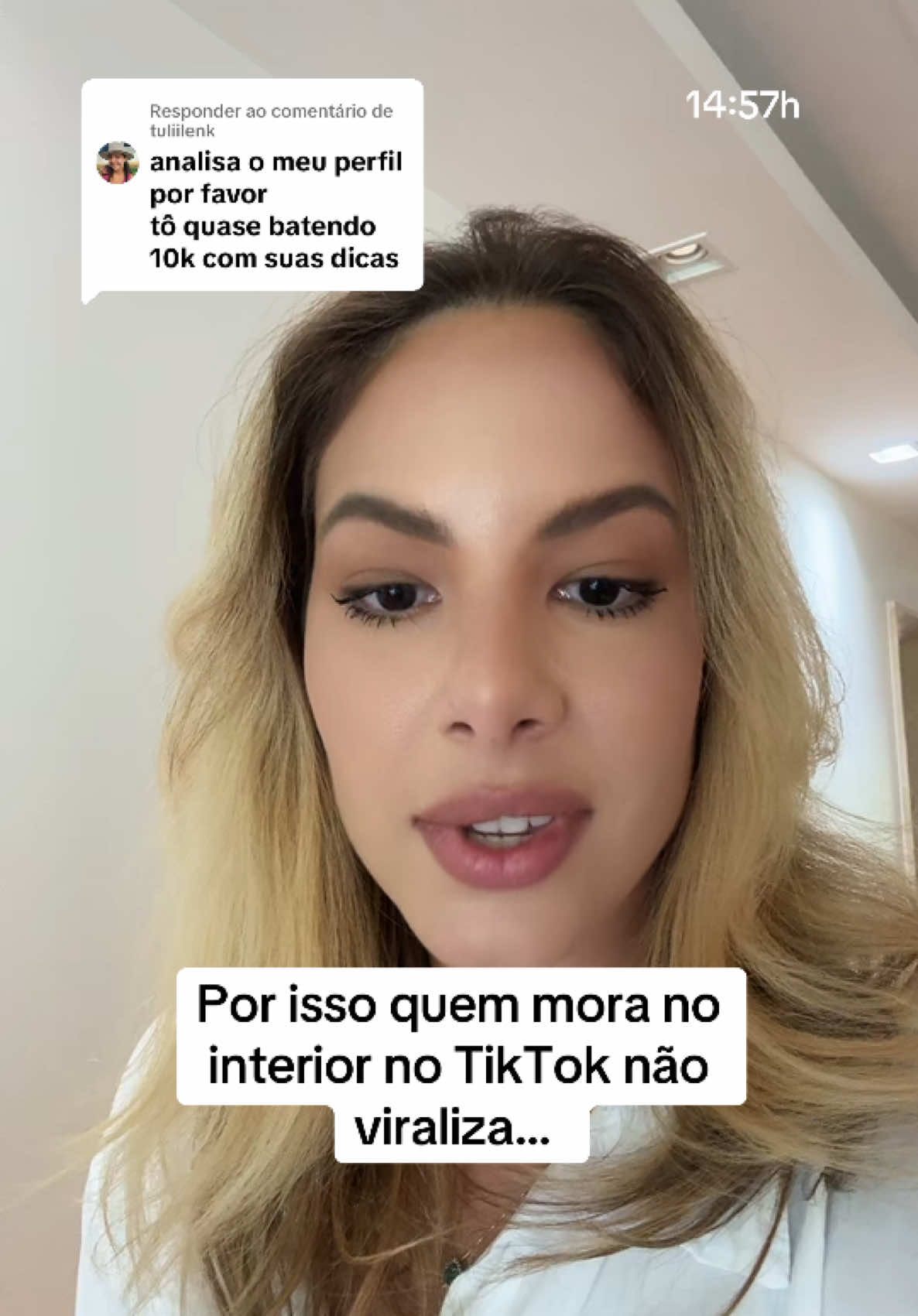 Respondendo a @tuliilenk vamos acertar os erros do perfil para viralizar e monetizar no TikTok a diva do interior de Rondônia? #creatorsearchinsights 