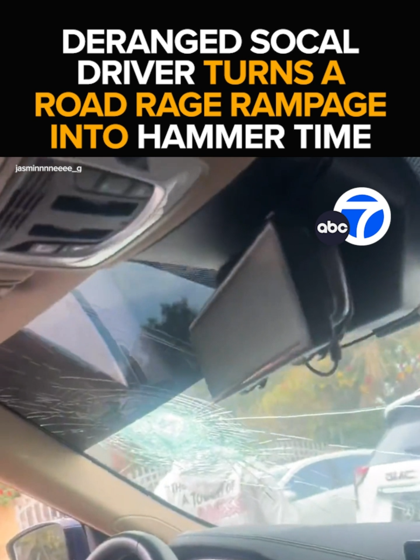 A #roadrage incident turned violent when a hammer-wielding woman smashed the windshield of a mother who was driving her teenage daughters Monday afternoon.