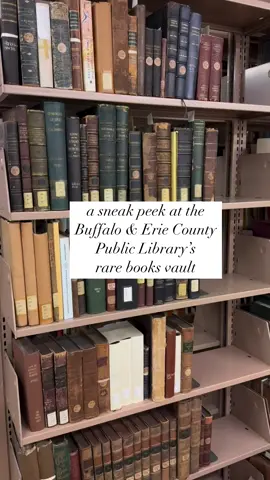 ✨ Join us for a behind-the-scenes look at the Buffalo & Erie County Public Library’s Rare Books vault! We’re one of only 25 public libraries in the United States with a rare book collection, and there are some REAL gems in here! ✨  . . . #buffalony #buffalo #library #libraries #rarebooks #books #bookstagram #librarylife #BookTok #wny #BUF #publiclibrary #librariesmatter #librarylove #buffalolibrary #rarebook 