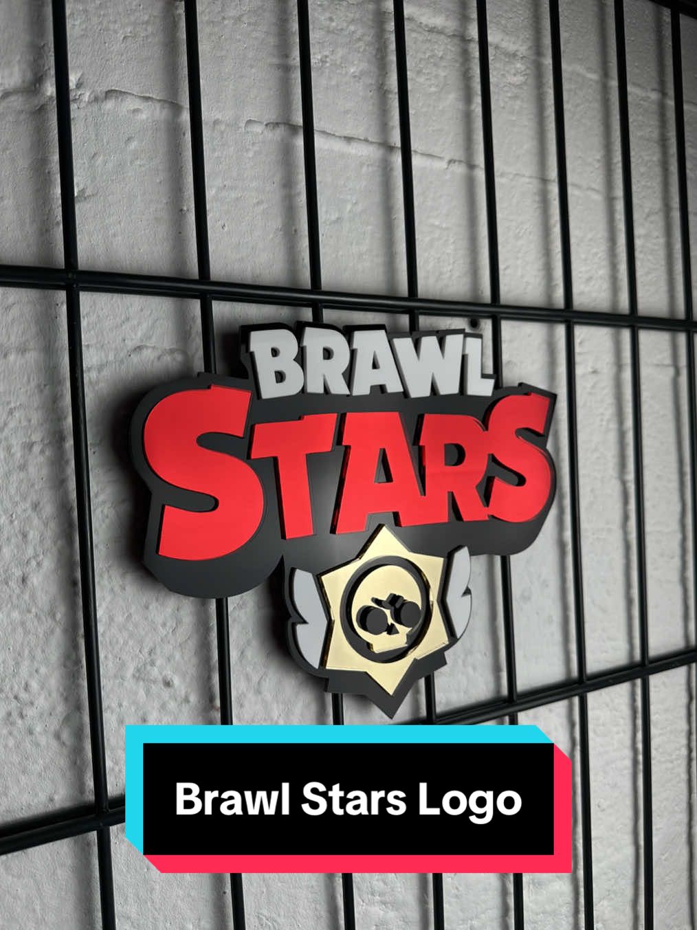 Brawl Stars Logo: For a change, no soccer logo😅 #acrylicsigns #lasercut #SmallBusiness #businessowner #acrylicart #logodesigner #asmr #xtool #brawlstars 