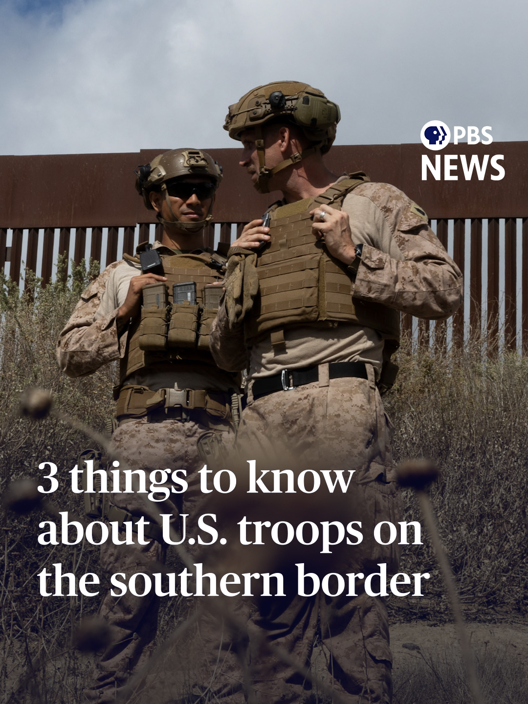 President Donald Trump has deployed around 3,600 active-duty troops to the Mexico border, hoping to curtail illegal immigration. As of now, troops are assisting U.S. Customs and Border Protection agents in a supportive role, not in a law enforcement capacity, helping with reconnaissance, patrol and administrative tasks. This has happened before: Troops were deployed for similar duties during Trump's first term and under President Joe Biden. But in one of his early executive orders, Trump ordered the Department of Defense to investigate whether the U.S. military could gain law enforcement status to make arrests and allow militarized deportations without due process. PBS News' Tim McPhillips spoke with White House Correspondent Laura Barrón-López about what troops are doing along the southern border and how their roles could change. ##politics #Trump #immigration #military #news