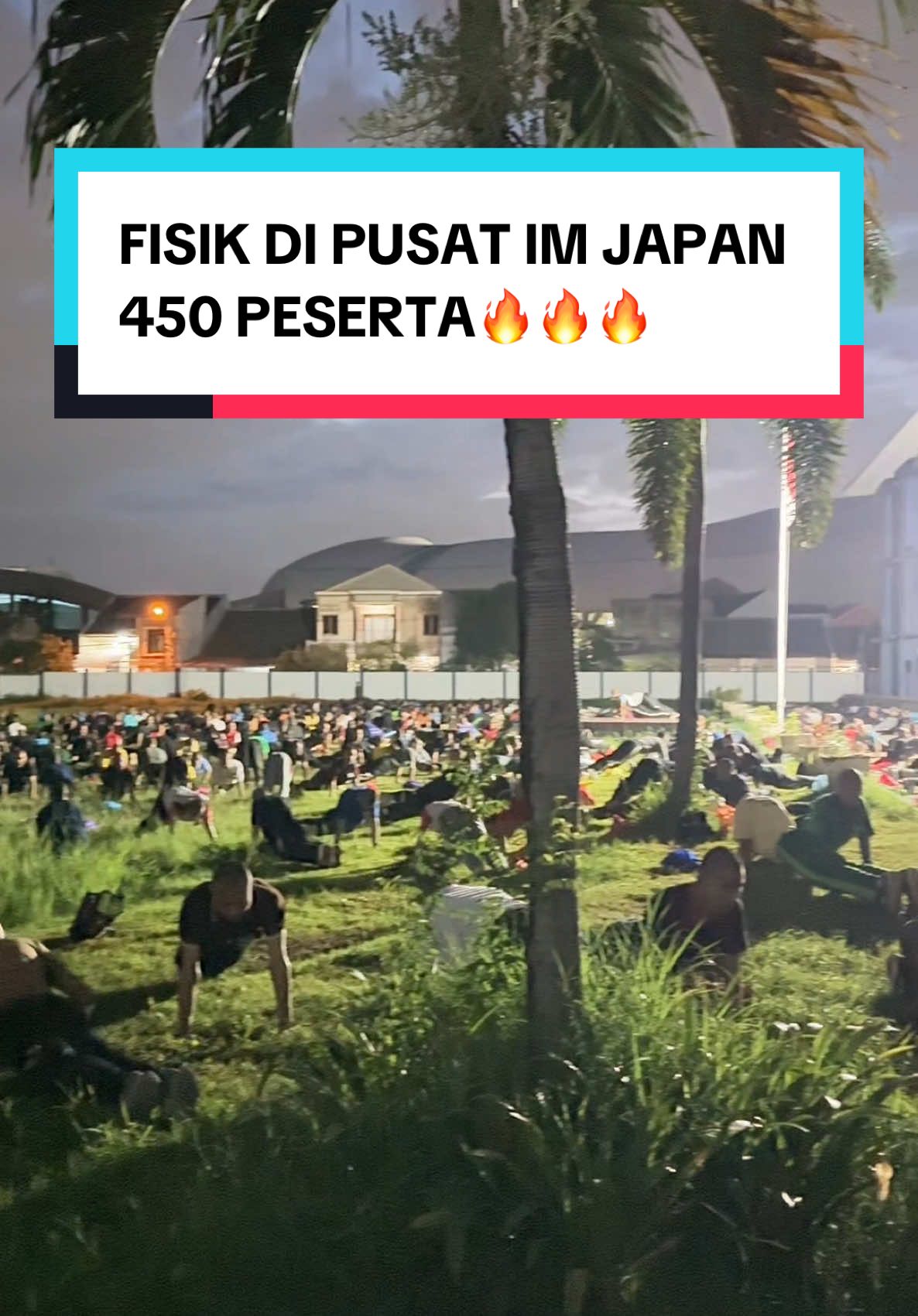 Fisik di pusat nya IM JAPAN 🔥💪 Cewek 50 peserta  Cowok 400 peserta  #kenshuseijapan🇮🇩🇯🇵🎌 #pejuangyen🇮🇩🇯🇵 #pusatmagangjepang #imjapan 