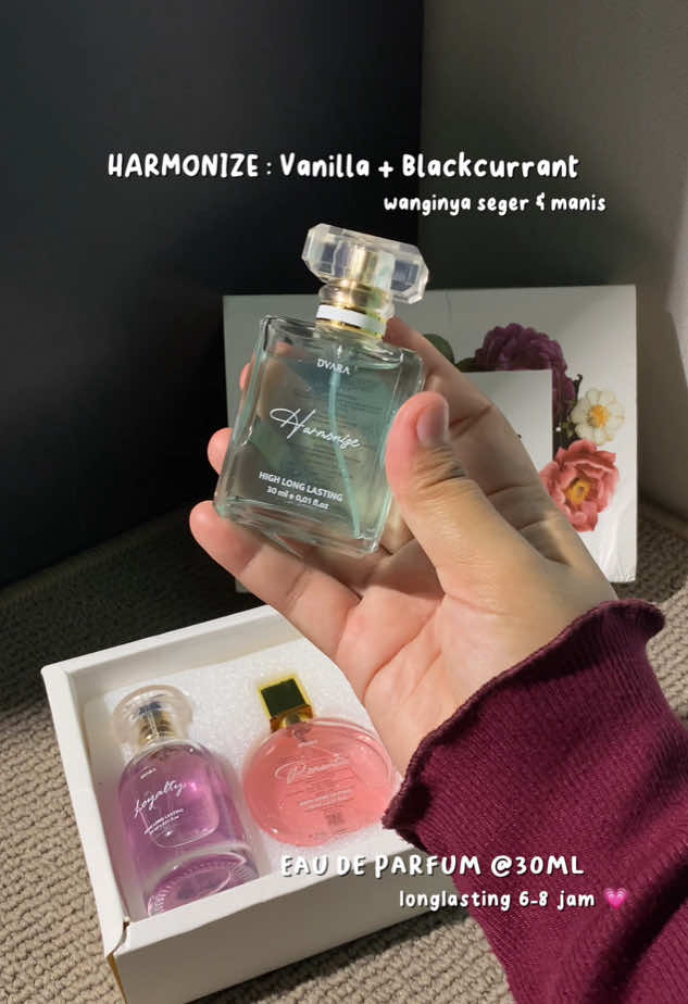 kapan lagi beb 40ribu-an dapet 3pcs parfum wanginya enak semua, girly 🥰 #parfum #parfumviral #parfumereccomended #eaudeparfum #fujian #parfumtahanlama #parfumdvara #dvara #rekomendasiparfum #parfumwanita #fyp 