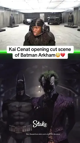 Kai Cenat opening cut scene of Batman Arkham😳💔 #Kai #kaicenat #fyp #foryou #foryoupage #viral #amp #batman #batmanarkham #ishowspeed #speed kai cenat playing batman arkham streamer #twitch #irl #gaming #stream #livestream #streaming #livestreaming 