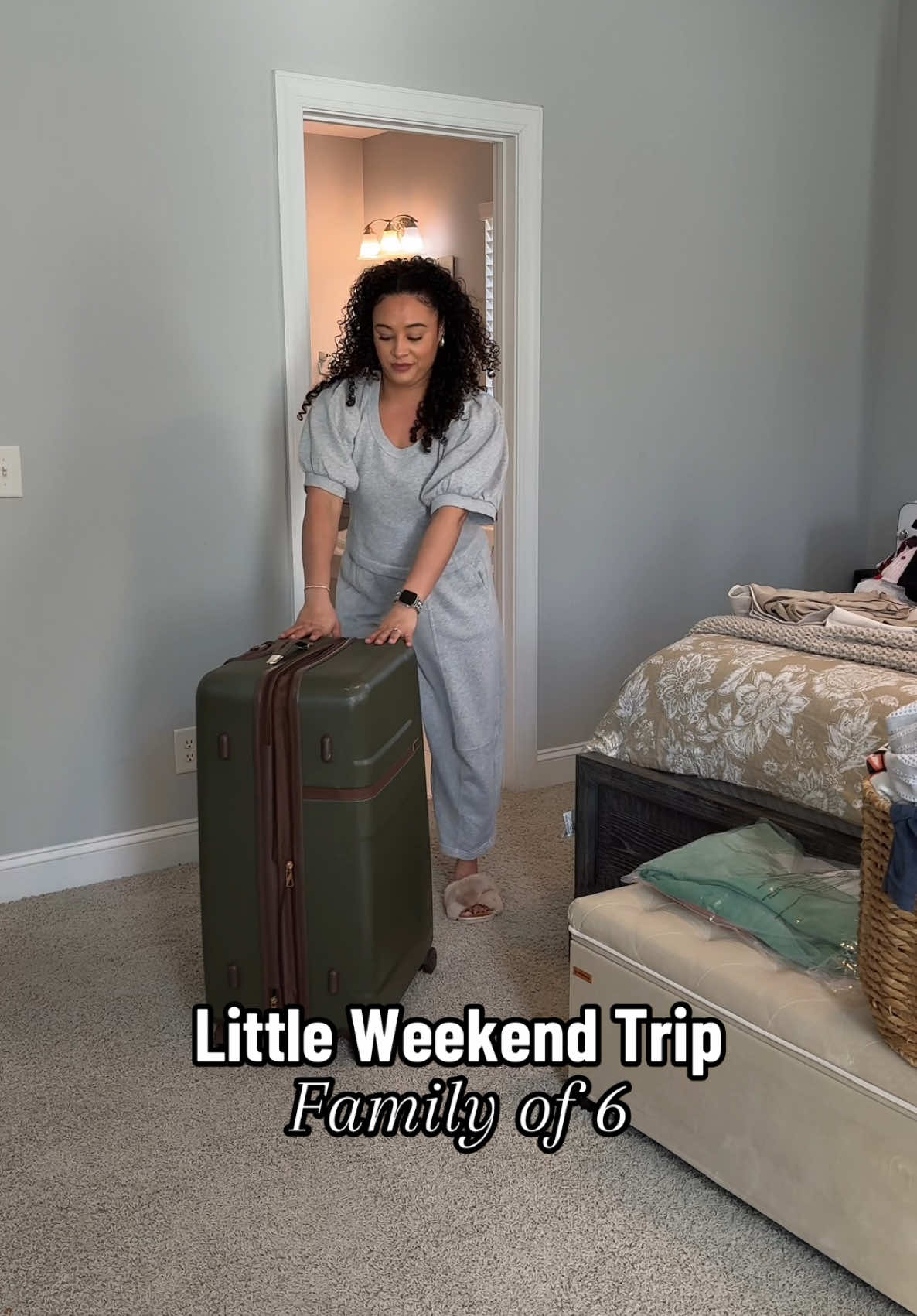 We love a little getaway! I cant believe I packed me and 3 of the littles in one suitcase that is a WIN #familyof6  #momof4 #packwithme #weekendgetaway 