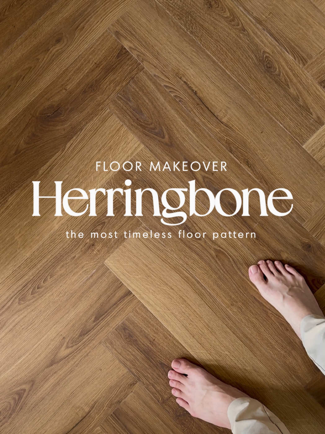 Timeless charm of herringbone ✨ #flooring #homerenosg #sgrenovation #interiordesign #vinylflooring #herringbone