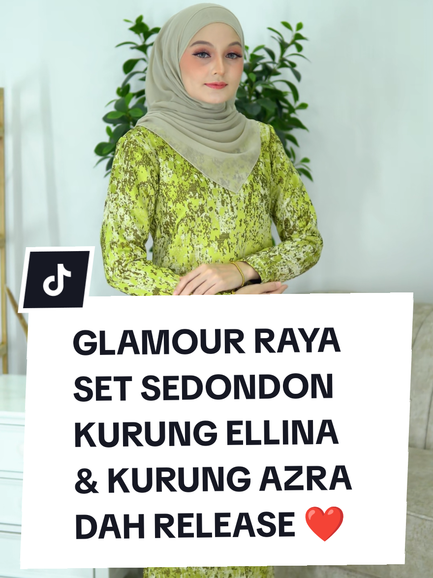 GLAMOUR RAYA SET SEDONDON KURUNG ELLINA DAN KURUNG AZRA SUDAH RELEASE KORANG 😍 