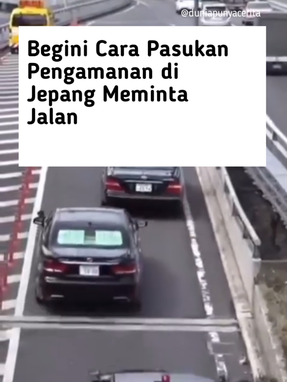 Begini cara pasukan pengamanan di Jepang meminta jalan kepada pengendara saat mengawal pejabat. Dengan sikap sopan, mereka serempak membuka kaca jendela mobil dan melambaikan tangan sebagai isyarat permohonan. Tindakan ini bukan hanya sekadar meminta ruang, tetapi juga sebagai bentuk penghormatan dan permintaan maaf atas ketidaknyamanan yang ditimbulkan. Mereka memahami bahwa pengawalan pejabat itu penting, tetapi kenyamanan pengguna jalan juga harus dijaga.  Gimana menurutmu? source:whitehorse2030