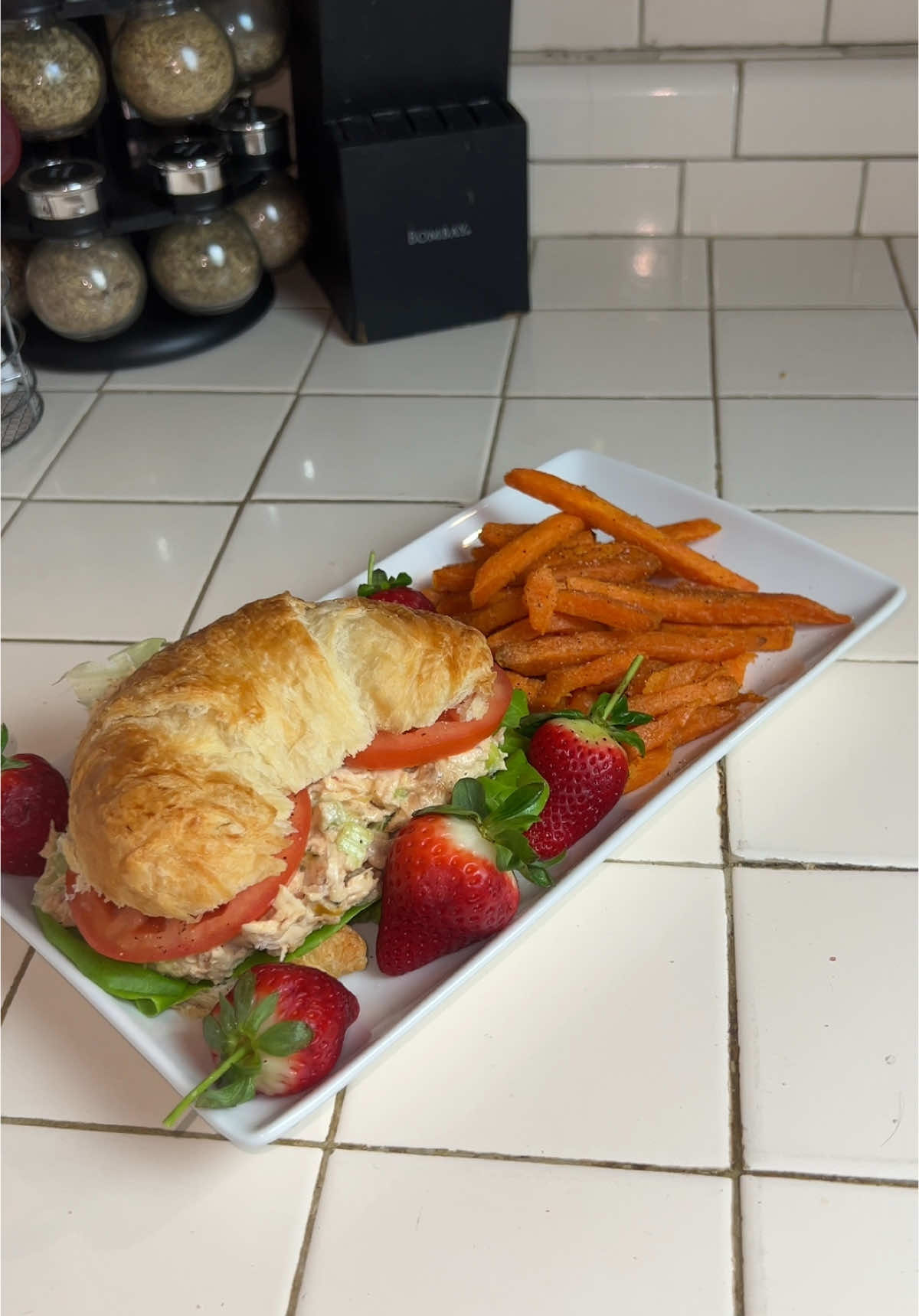 Yummy and delicious 🤤 #bree223 #chickensaladsandwich #cookingwitbree #trending 