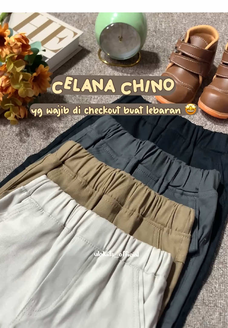 mix n match sama baju koko cakep banget nih chinonyaa, gercep stocknya rebutan 😍🫶🏻 #celanachino #celanaanak #outfitanak #hariraya #outfitanak 