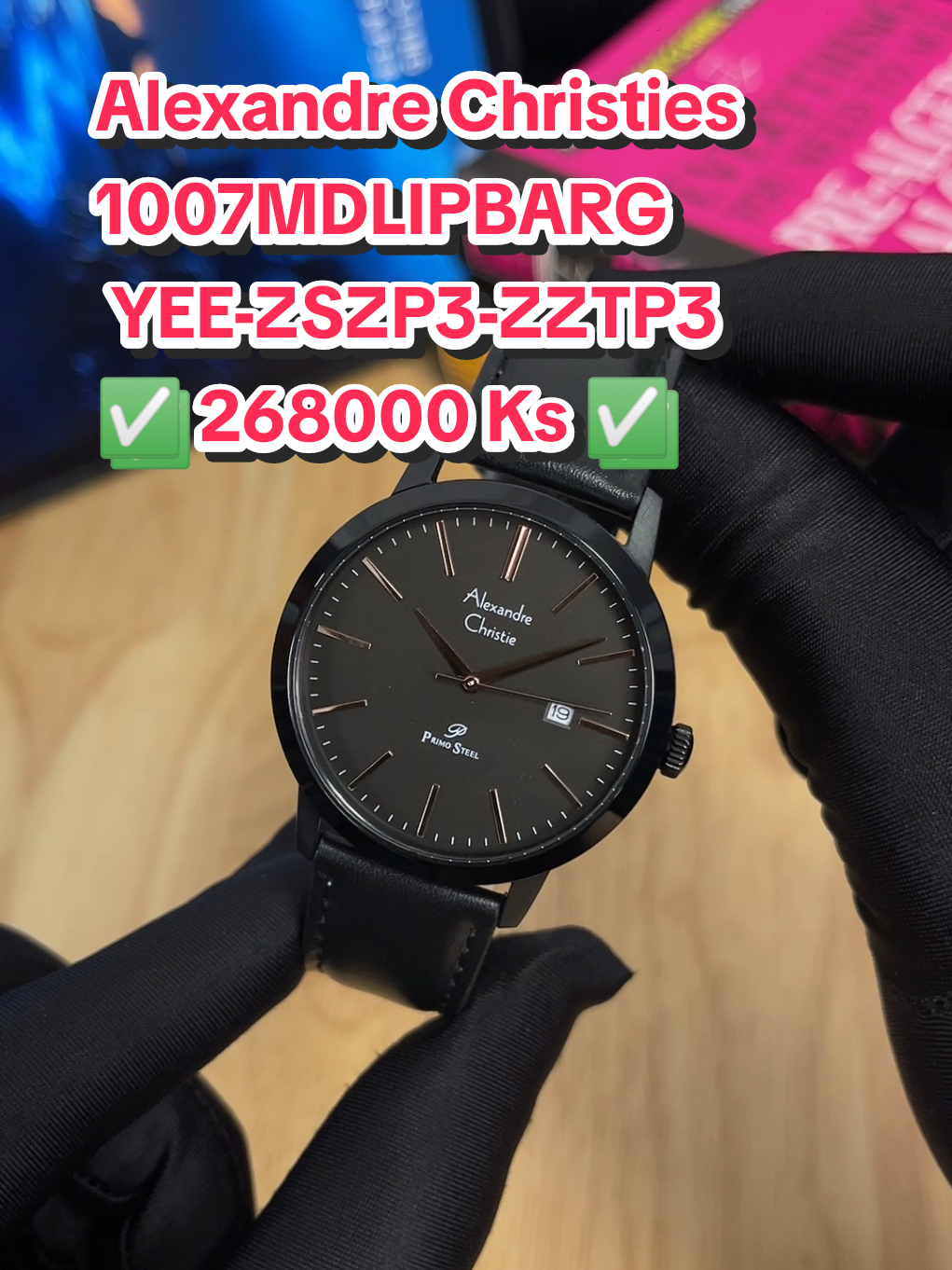 Alexandre Christies 1007MDLIPBARG  YEE-ZSZP3-ZZTP3-YL:A1 ✅ 268000 Ks ✅ Case Size : 42 mm Water Resistance : 3 ATM #alexandrechristie #နာရီ #forman #ရောက်ချင်တဲ့နေရာရောက်👌 #fyp 