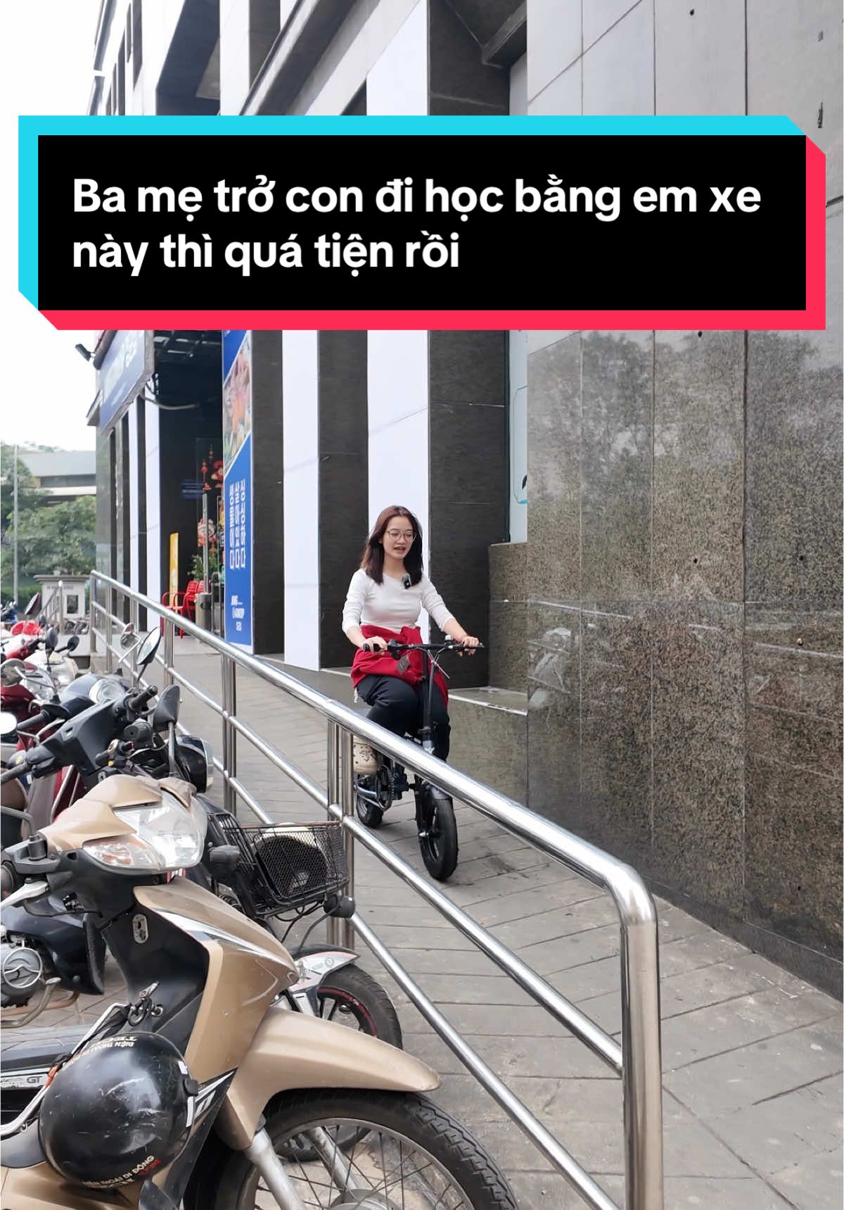 Ba mẹ trở con đi học bằng em xe này thì quá tiện rồi #thinhhanh #xuhuong #fyp #xedapdientroluc #109tranduyhung #engwet14 