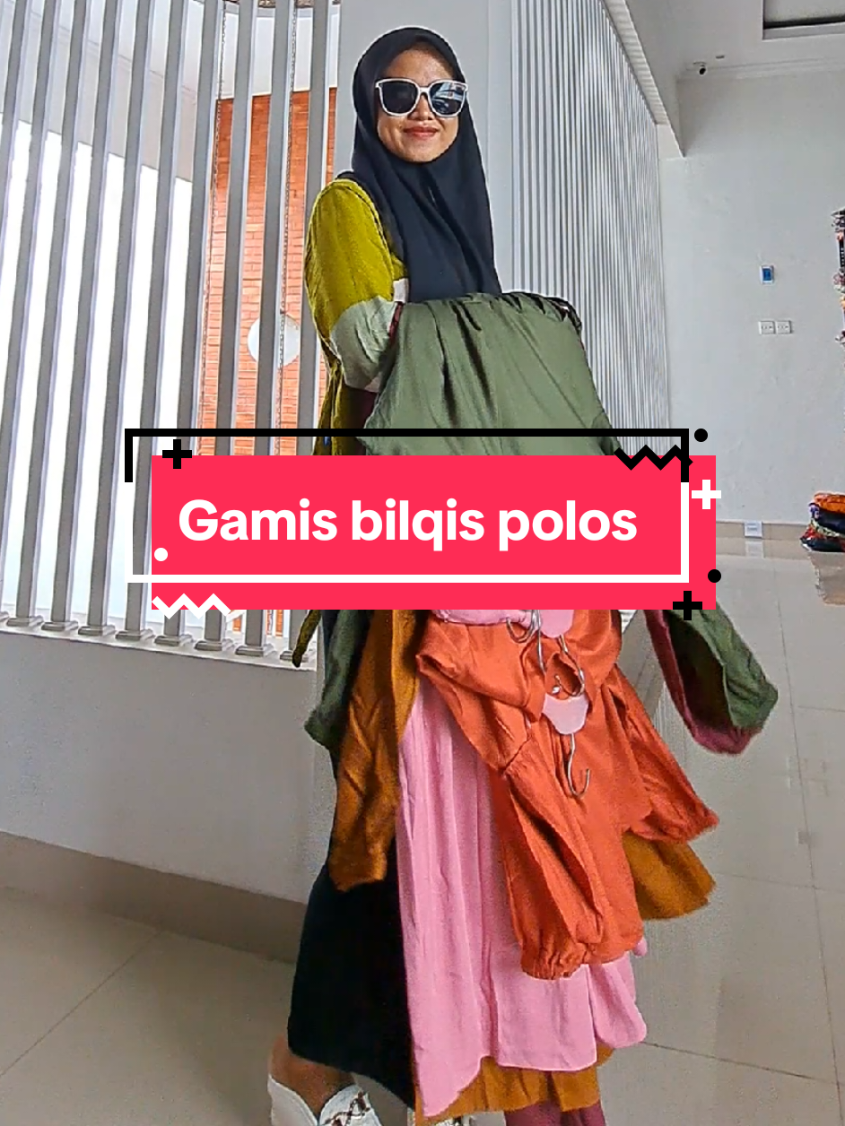 Gamis bilqis polos #khaylabatik #batikpekalongan #fyp #gamis #gamispolos 