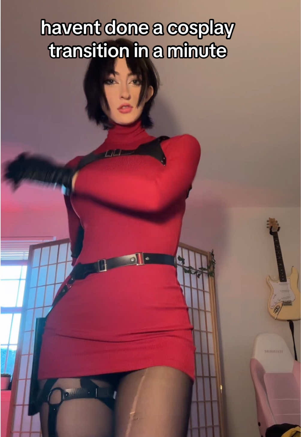 on todays episode of “cosplays yall requested that i hopped on expeditiously because it doesnt require a wig”: Ada Wong❤️ #adawong #residentevil #adawongcosplay 