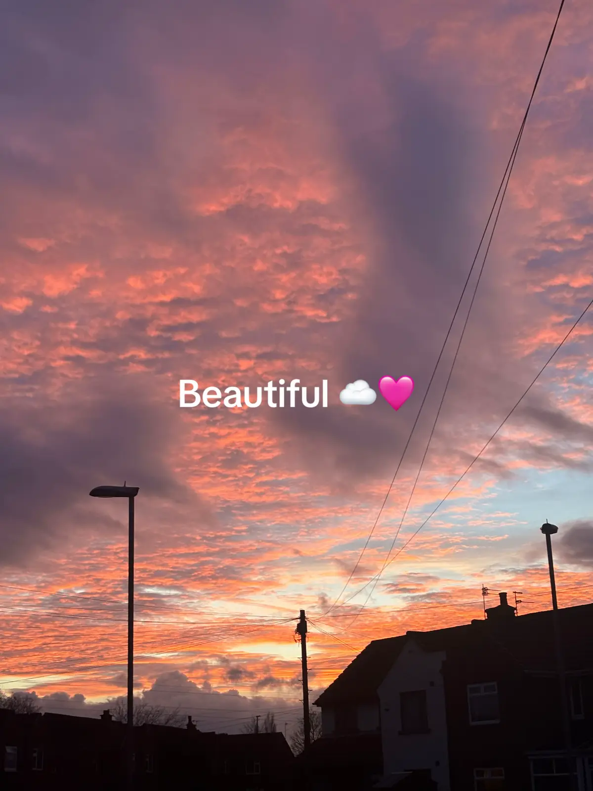 Caught the pink sky last night 🩷 So magical ✨ #beauty #fyp 
