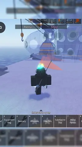 crating the submarine fish #fyp #roblox #fisch #fischers 