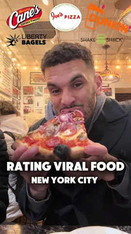 Rating New York Citys most VIRAL food #nyc #newyork #newyorkcity #fyp #foryou #foryoupage #food #foodreview 