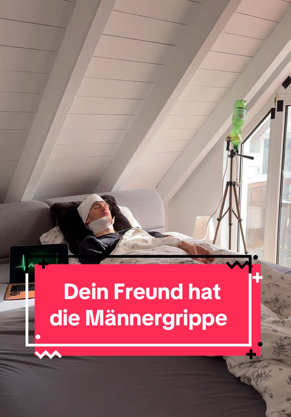 Klarer Fall von Männerschnupfen 🤷🏼‍♀️ #comedy #männerschnupfen #männergrippe #couple #couplecomedy #capcut #typischmann #typischfrau