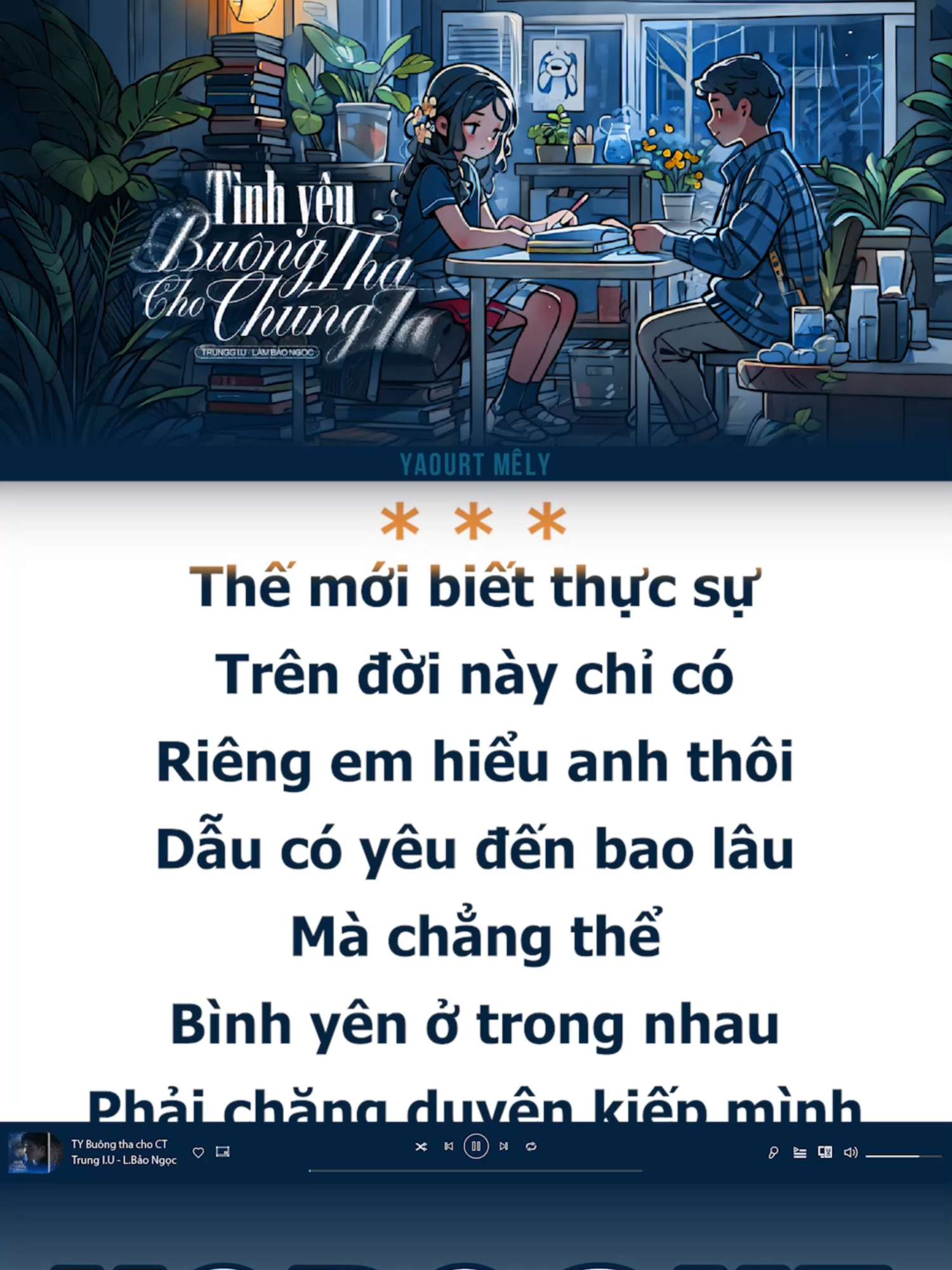 Tình yêu buông tha cho chúng ta #karaoke #tinhyeubuongthachochungta #yaourtmely