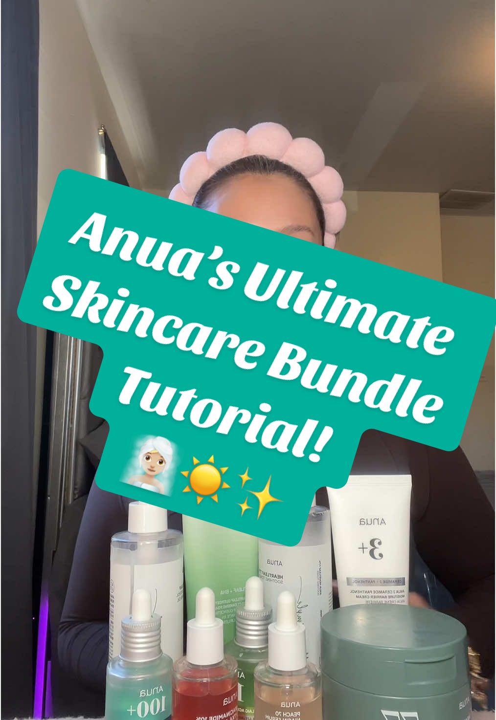 Replying to @MsKela2u  ✨🧖🏼‍♀️Anua skincare ultimate skincare bundle tutorial! Hope this helped 😘#anua #anuaskincare #anuaserums #anuaskincareproducts #koreanskincareproducts #koreanskincareroutine #kbeautyskincare #skincaretutorial #morningskincareroutine 