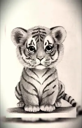 ❤️✏️ How To Draw A Little Tiger | Pencil Drawing #pencildrawing #pencilart #drawing #drawingtutorial #howtodraw #sketch #art #viral #fyp