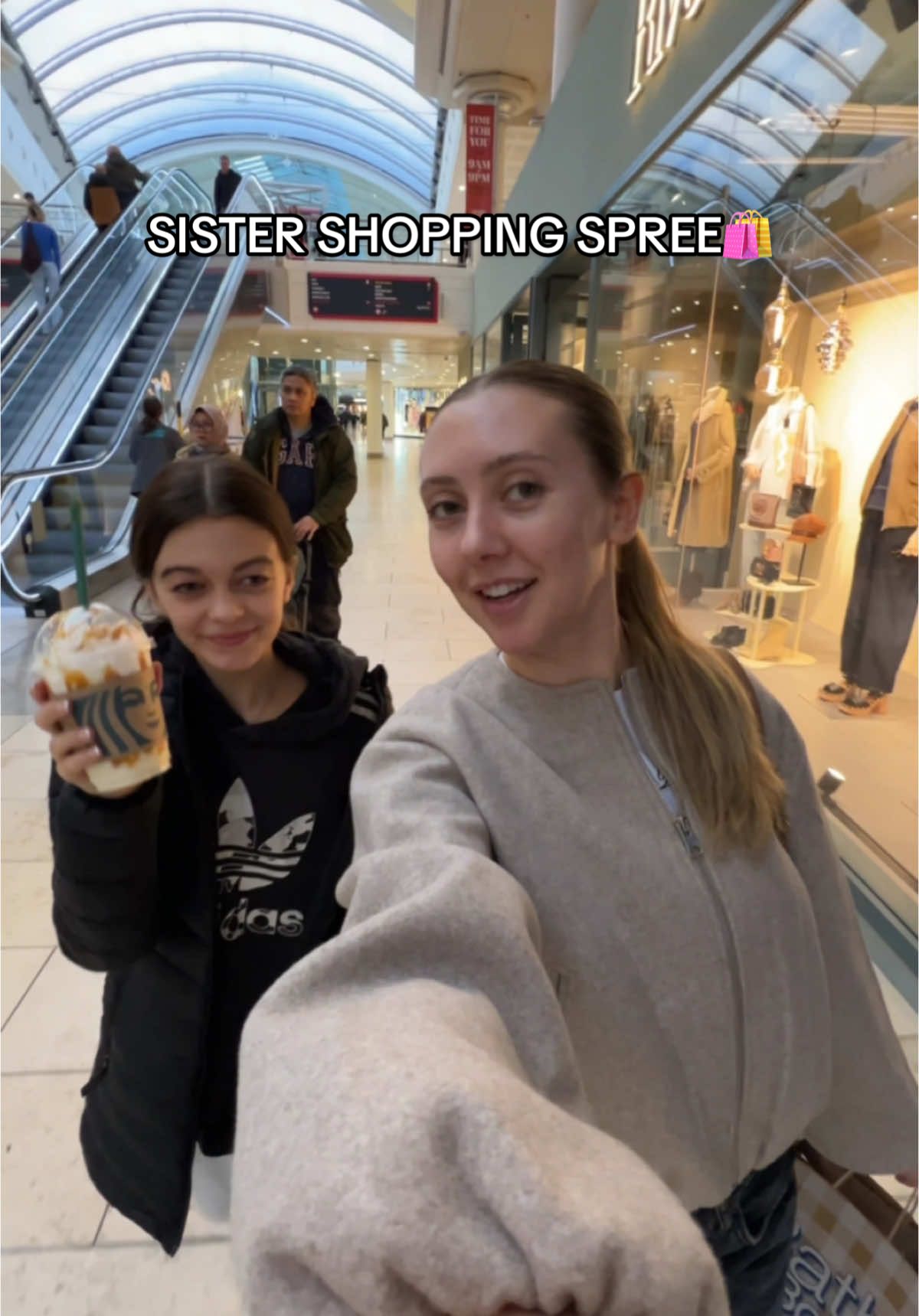 come with us on a sister shopping spree!!! 🛍️🛍️✨✨ #foryoupage #fyp #haul #ShoppingSpree #surprise #surprisegift #sephora #skin #hair #makeup #sister 