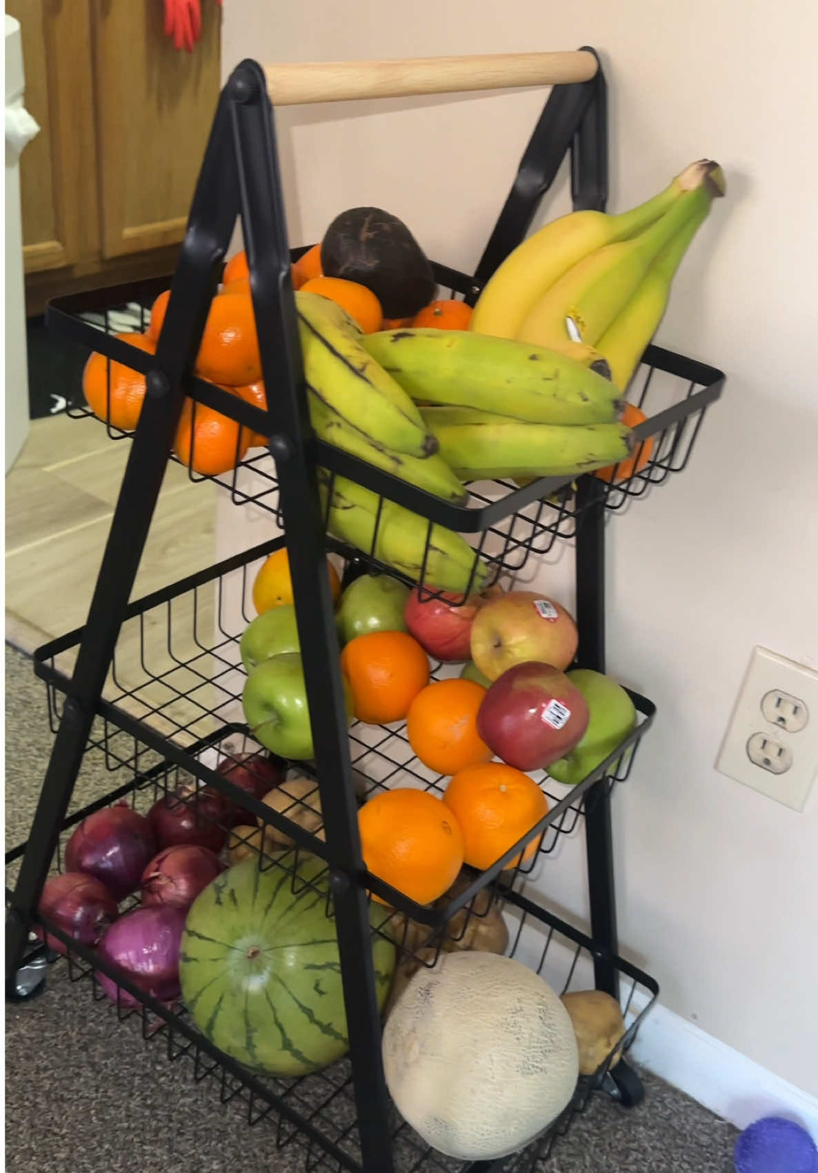 Organizador para frutas y vegetales económico #loree_criss #ad  #creatorsearchinsights #fruitsbasket #kitchen #TikTokShop #organizedkitchen #organizadores 