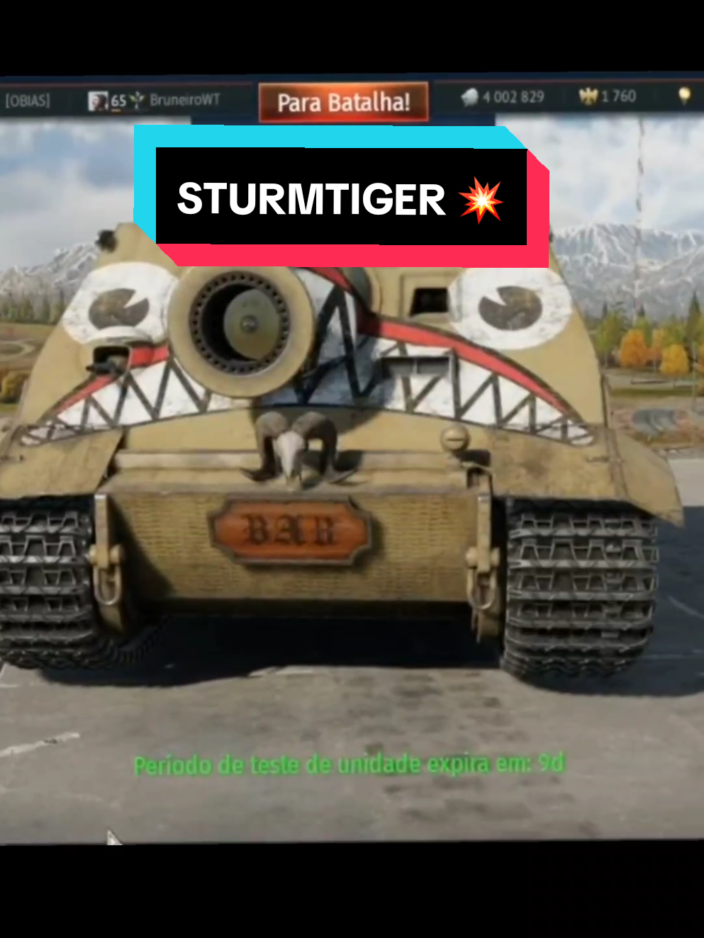 Nunca vou me acostumar com o TAMANHO desse projétil 😂😂😂 #warthunder #warthundervideo #warthundertiktok #warthundertanks #warthundermemes @sub_56_ @NIKI GAMES 🇮🇹 @Tam.767 