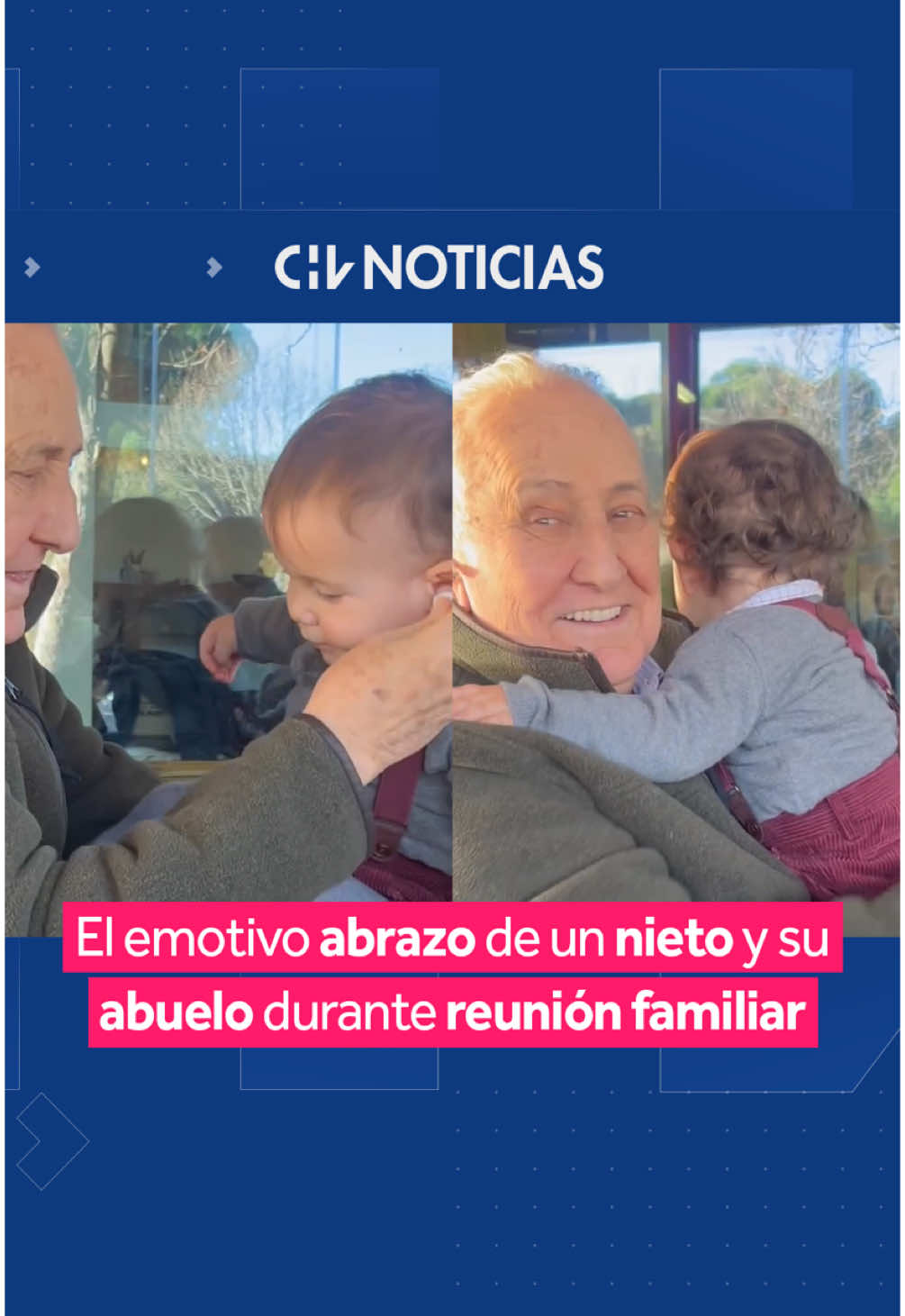 ¡INMORTALIZARON UN RECUERDO ETERNO! Un abuelito y su nieto protagonizaron un emotivo registro durante una reunión familiar. Se trata de Santiago, menor que emocionó a los presentes luego de acercarse lentamente a su abuelo.  En un primer momento, todos pensaban que el niño quería jugar con los audifonos del adulto mayor. Sin embargo, ignoró el objeto y fue directamente a darle un 