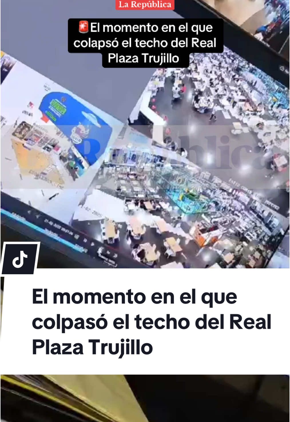 🚨Las cámaras captaron el preciso momento en el que colpasó el techo del Real Plaza Trujillo || #RealPlaza #RealPlazaTrujillo #Trujillo #Techo #TechoTrujillo #TechoRealPlaza #Noticias #News #NoticiasPeru #Urgente #LoUltimo #UltimoMinuto #LaRepublica 