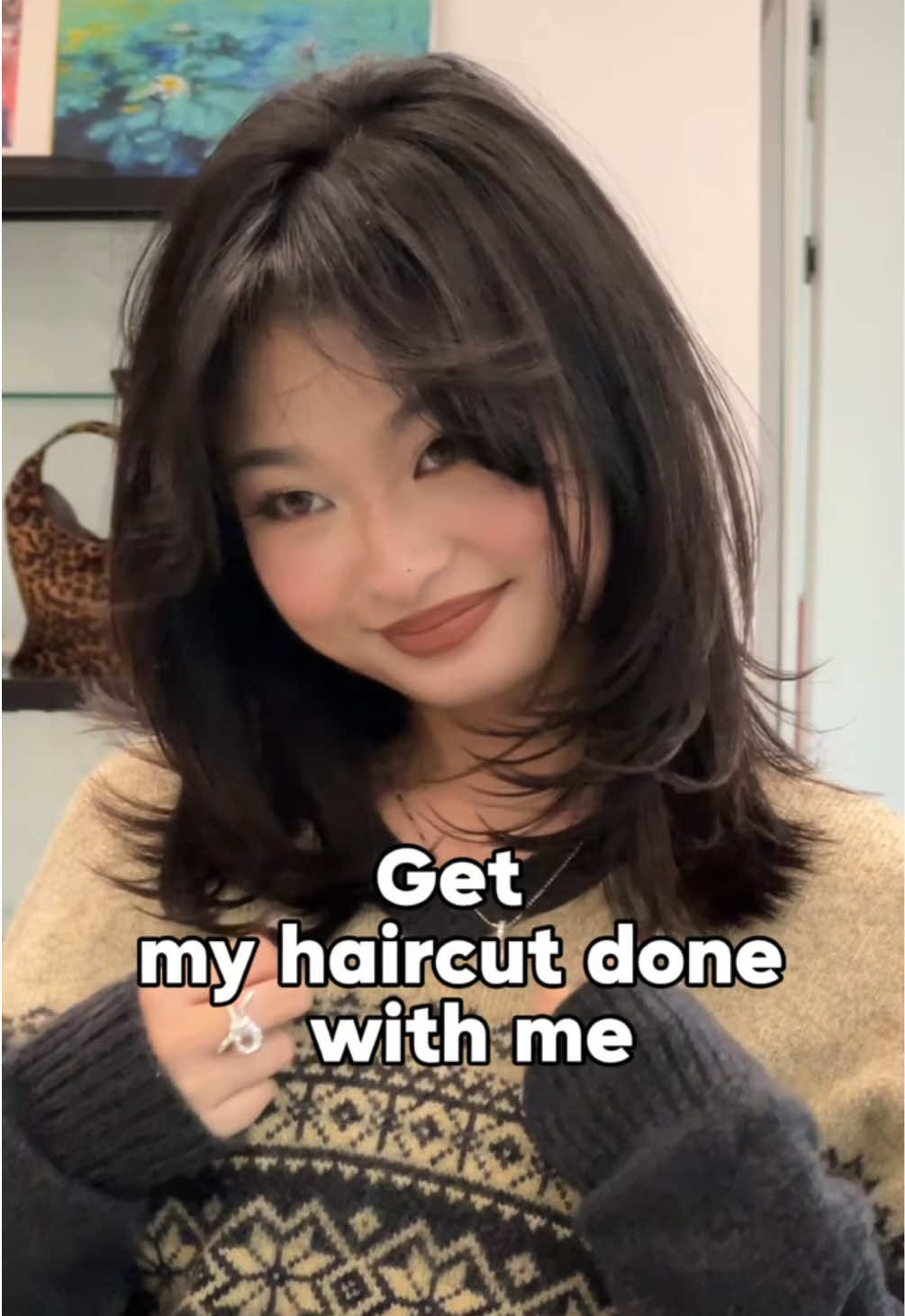 Get my haircut with me in Shanghai😮‍💨 #middlelengthhair #hairstyleideas #hairinspo #haircut #midlengthhaircut 