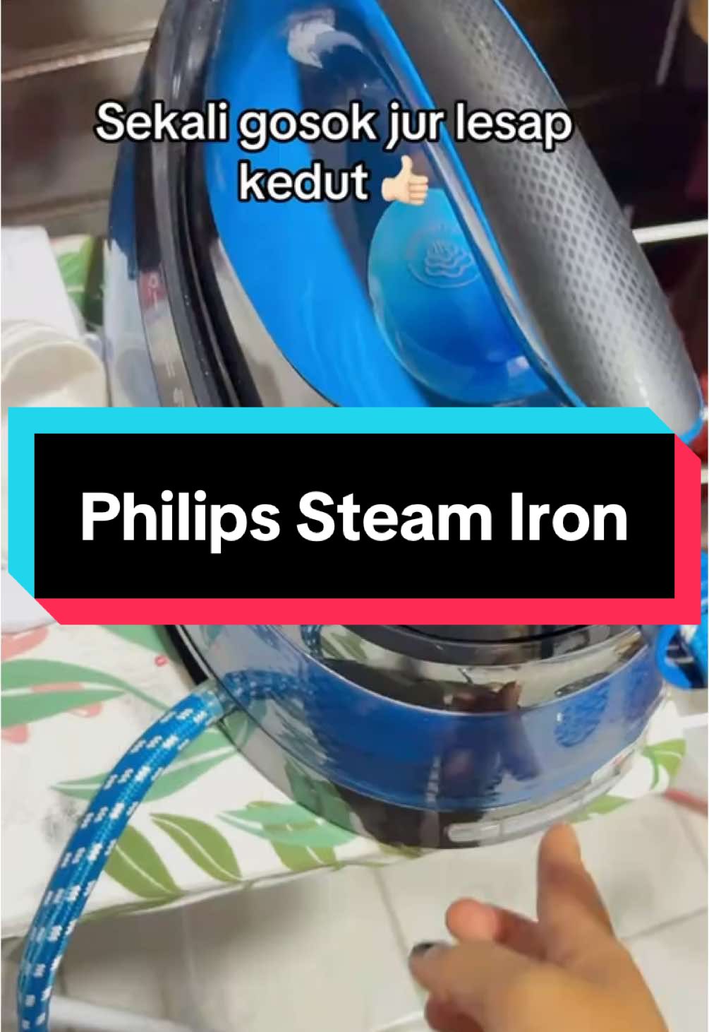 Best jugak eh iron ni 😂 kita pon first time ni guna. #philips #ironsteamphilips 