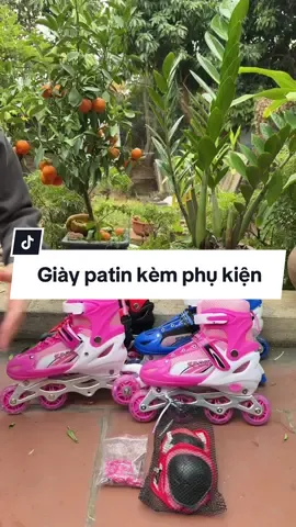 Giày patin kèm phụ kiện #giadungtienich #xuhuong #giaypatin #giaytruotpatin #giaytruotpatintreem 